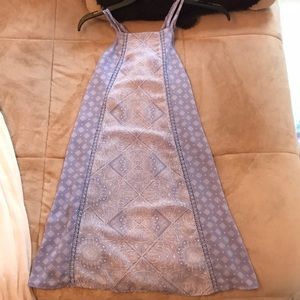 Patterned blue dress